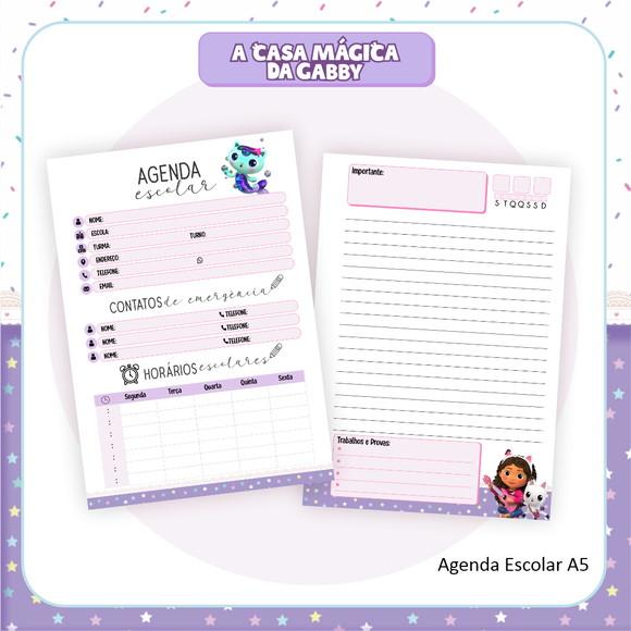Agenda Escolar a Casa Magica de Gabby