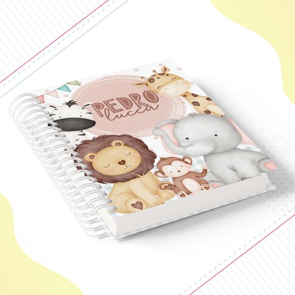 Agenda Escolar Animais Cute Menino Safari