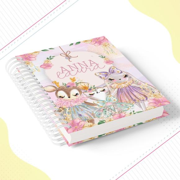 Agenda Escolar Animais Cute Menina