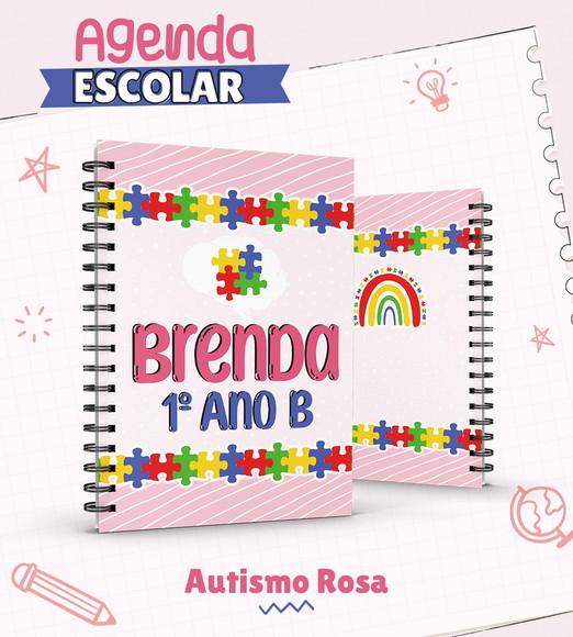 Agenda Escolar Autismo Rosa