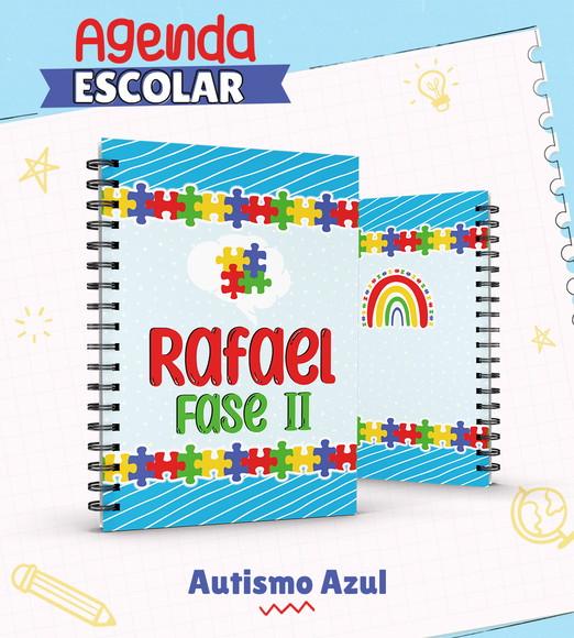 Agenda Escolar Autista Azul