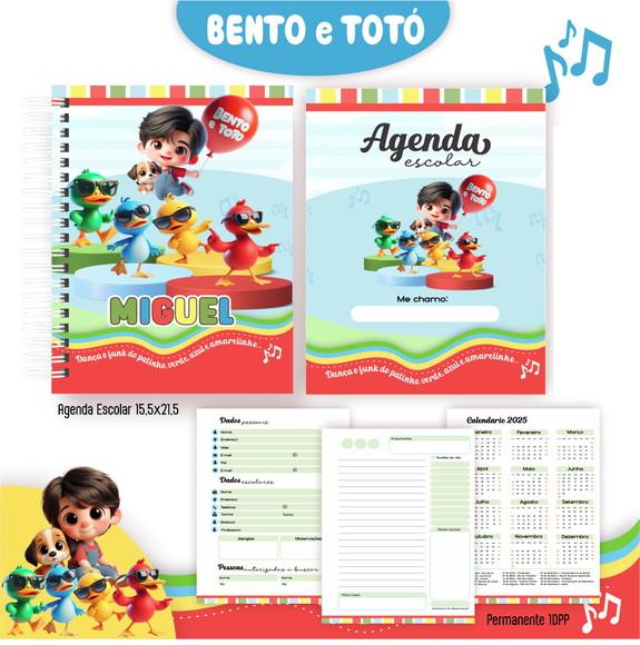 Agenda Escolar Bento e Totó