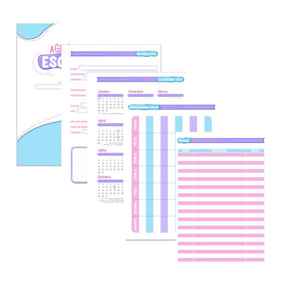 Agenda Escolar Datada Roblox