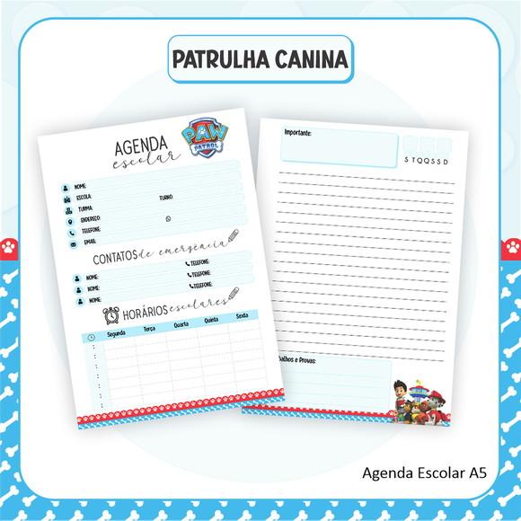 Agenda Escolar Patrulha Canina Mod04