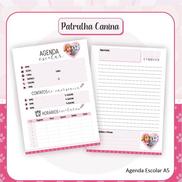 Agenda Escolar Patrulha Canina