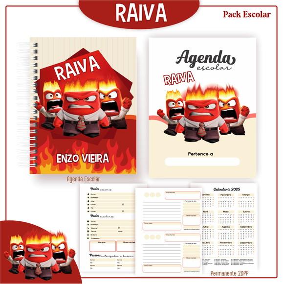 Agenda Escolar Raiva Divertidamente