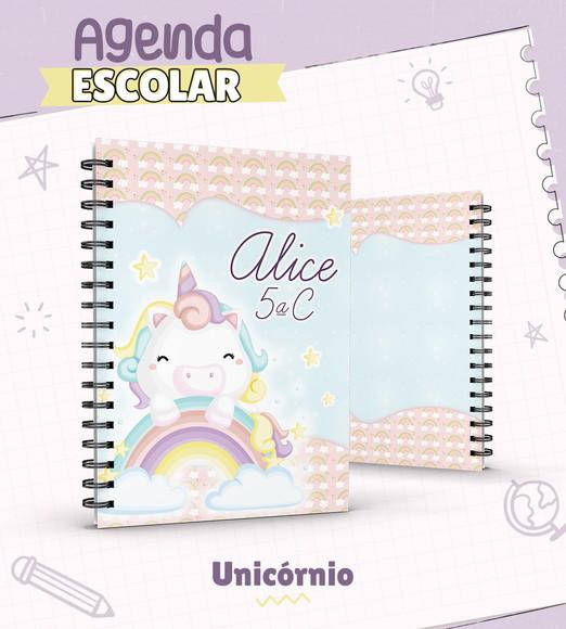 Agenda Escolar Unicornio