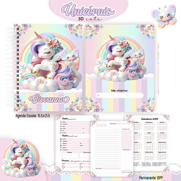 Agenda Escolar Unicórnio
