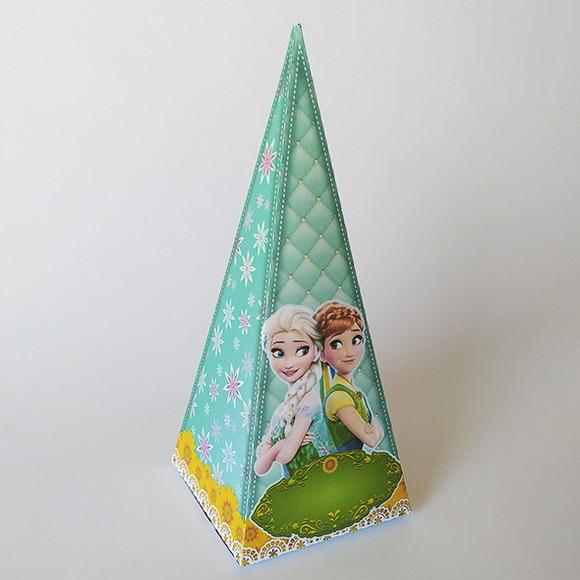 Caixinha Cone Tema Frozen Fever