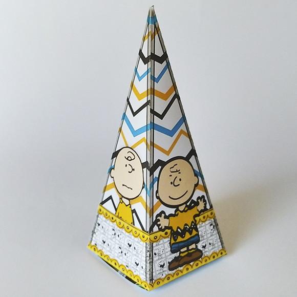 Caixinha Cone Tema Snoopy