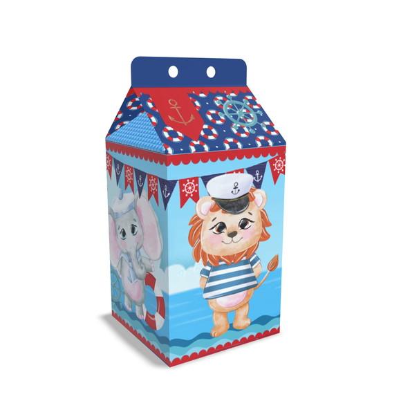 Caixinha Milk Tema Animais Marinheiros