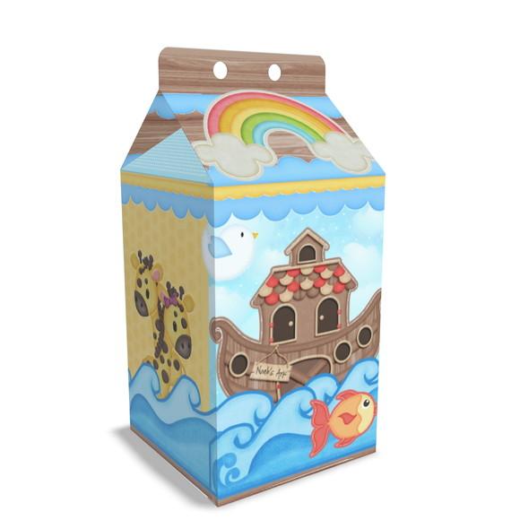 Caixinha Milk Tema Arca de Noé