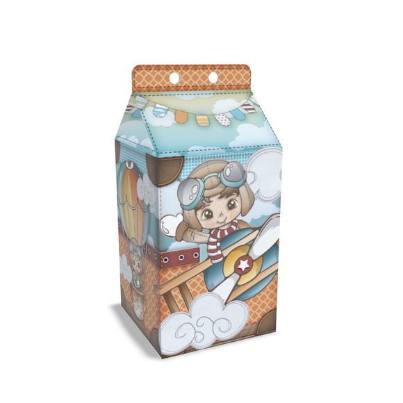 Caixinha Milk Tema Aviador