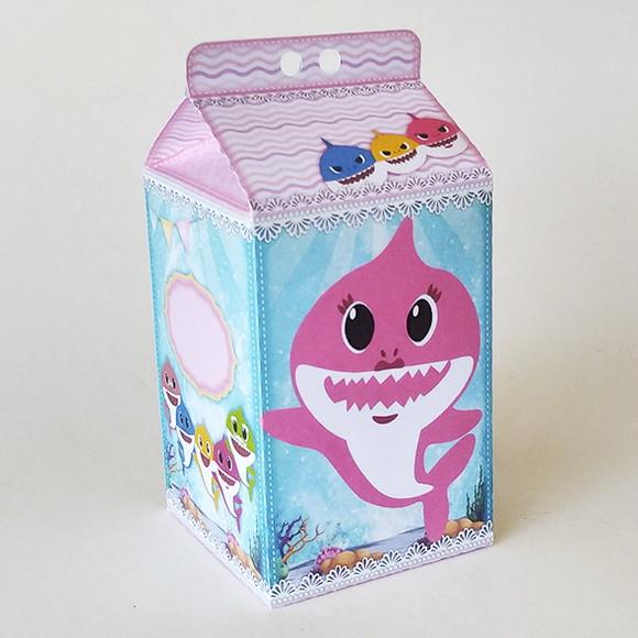Caixinha Milk Tema Baby Shark