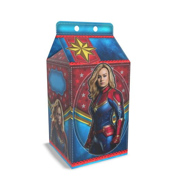 Caixinha Milk Tema Capitã Marvel