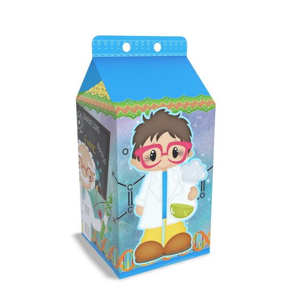Caixinha Milk Tema Cientista