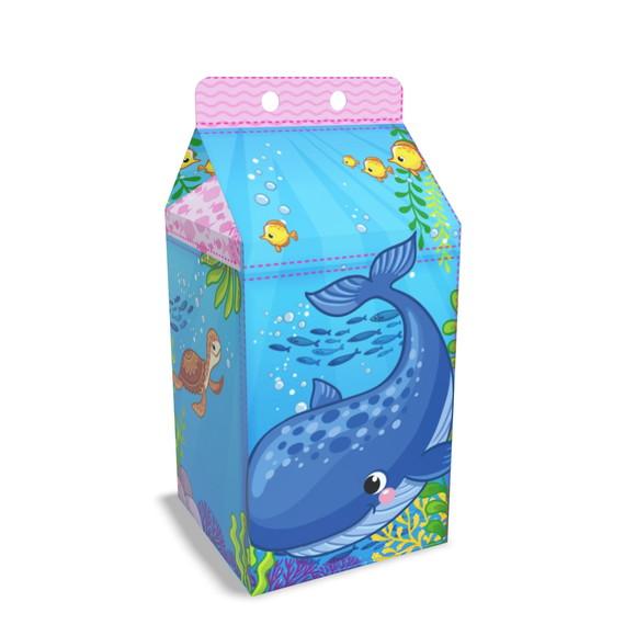 Caixinha Milk Tema Fundo do Mar