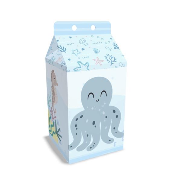 Caixinha Milk Tema Fundo do Mar