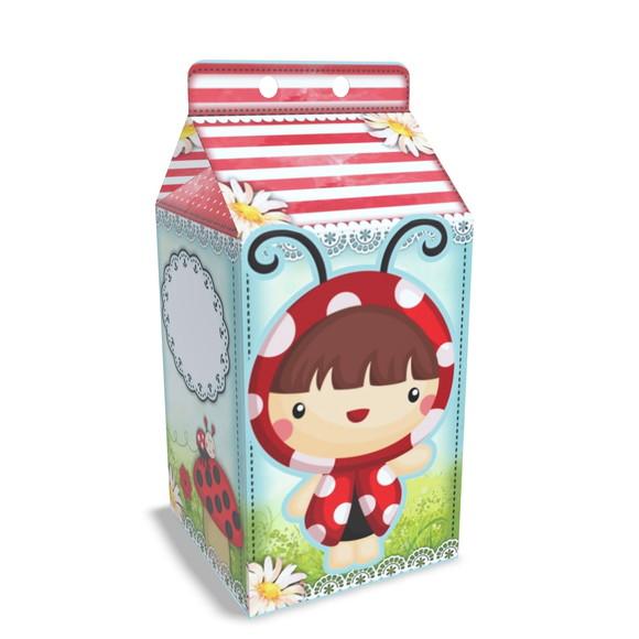 Caixinha Milk Tema Joaninha