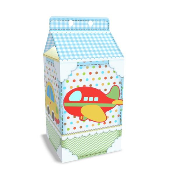 Caixinha Milk Tema Meio de Transporte