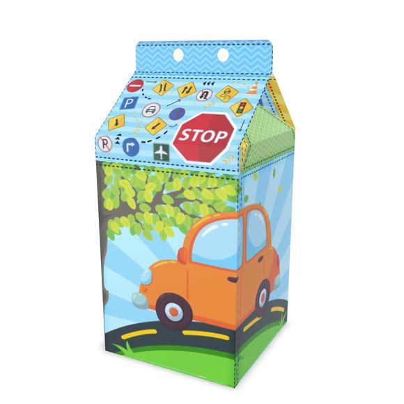 Caixinha Milk Tema Meio de Transporte