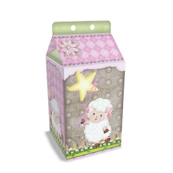 Caixinha Milk Tema Ovelhinha Menina