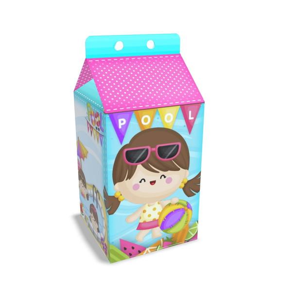 Caixinha Milk Tema Pool Party