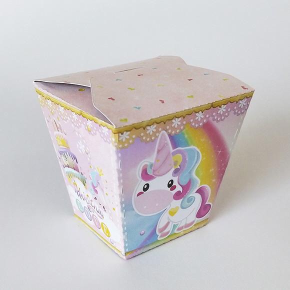 Caixinha Sushi Tema Unicornio