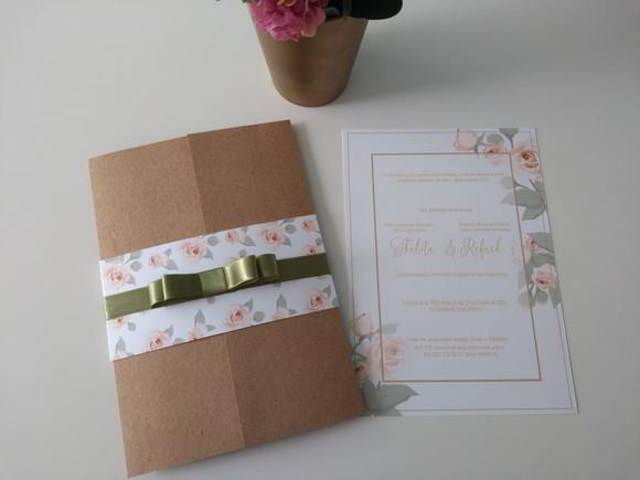 Convite Casamento Rustico