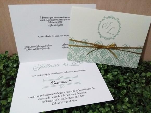 Convite Casamento Verde