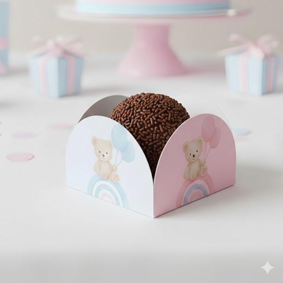 Kit Forminhas Chá Revelação - Decoração Chá Revelação 100