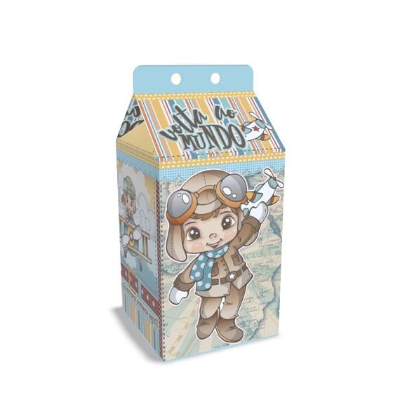 Kit Lembrancinhas Aviador - 20 Unidades Caixinhas Milk