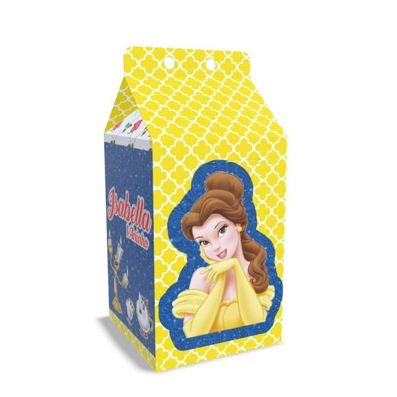 Kit Lembrancinhas Bela e a Fera - 20 Unidades Caixinhas Milk