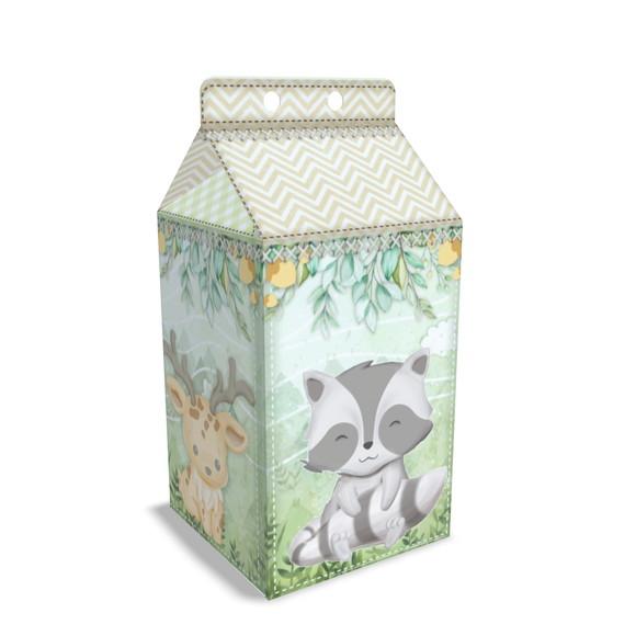 Kit Lembrancinhas Bosque Menino - 20 Unidades Caixinhas Milk