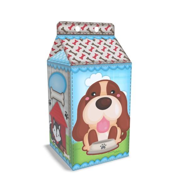 Kit Lembrancinhas Cachorrinho - 20 Unidades Caixinhas Milk