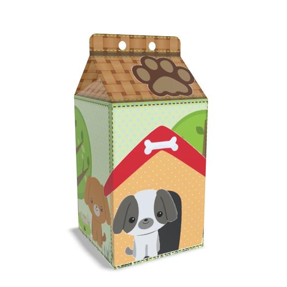 Kit Lembrancinhas Cachorrinho - 20 Unidades Caixinhas Milk