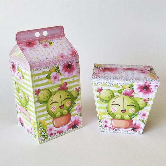 Kit Lembrancinhas Cacto - 30 Caixinhas