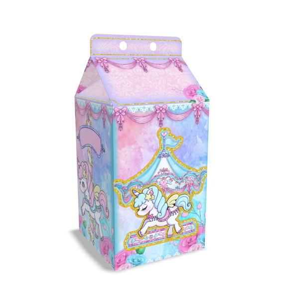 Kit Lembrancinhas Carrossel - 20 Unidades Caixinhas Milk