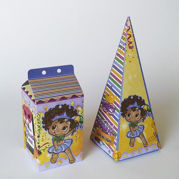 Kit Lembrancinhas Carnaval - 30 Caixinhas.