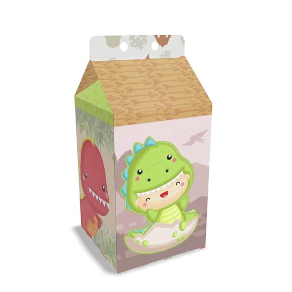Kit Lembrancinhas Dinossauro - 20 Unidades Caixinhas Milk