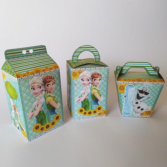 Kit Lembrancinhas Frozen Faver - 30 Caixinhas