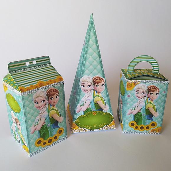 Kit Lembrancinhas Frozen Faver - 30 Caixinhas.
