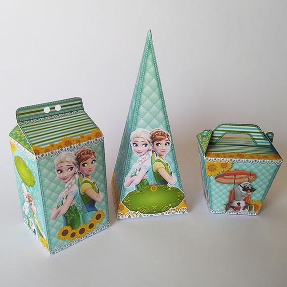 Kit Lembrancinhas Frozen Faver - 30 Caixinhas.