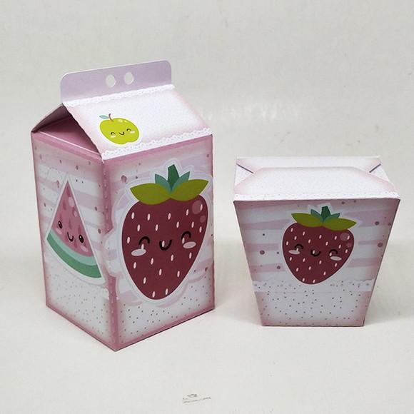 Kit Lembrancinhas Frutas Kawaii - 30 Caixinhas.