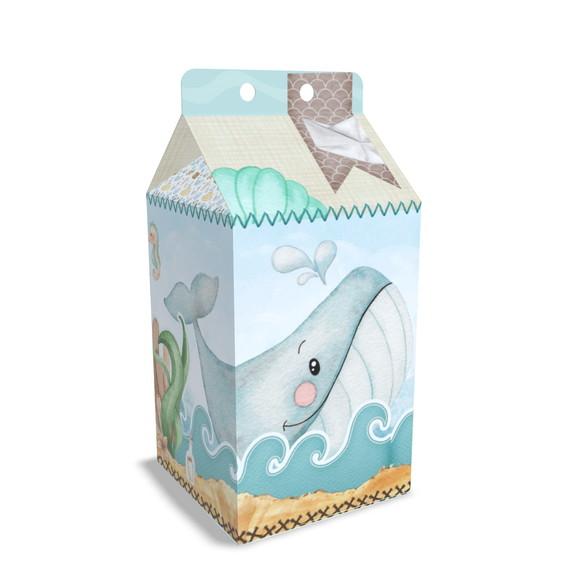 Kit Lembrancinhas Fundo do Mar - 20 Unidades Caixinhas Milk