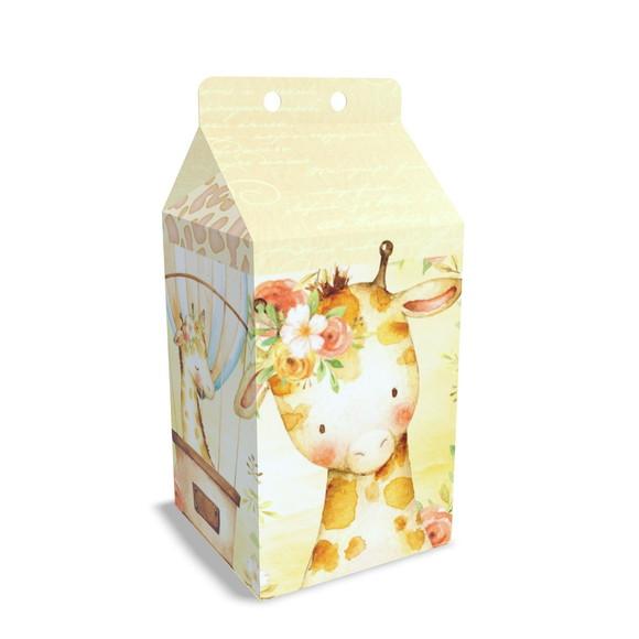 Kit Lembrancinhas Girafinha - 20 Unidades Caixinhas Milk