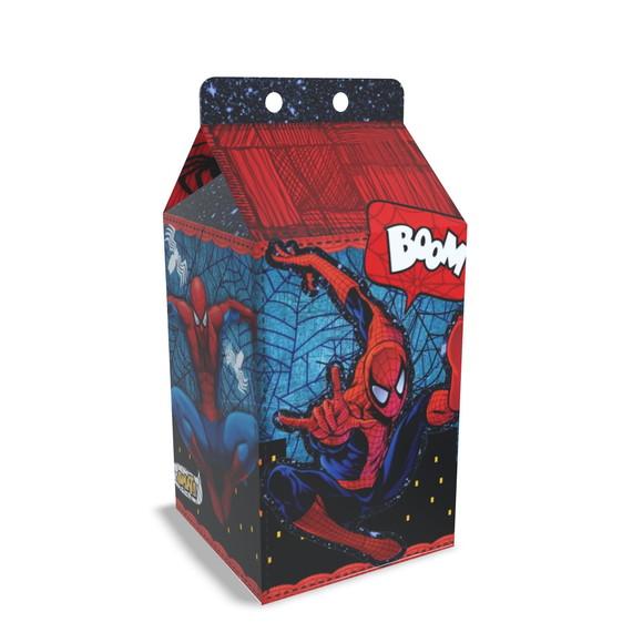 Kit Lembrancinhas Homem Aranha - 20 Unidades Caixinhas Milk