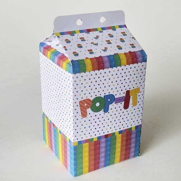 Kit Lembrancinhas Pop It- 20 Caixinhas Milk
