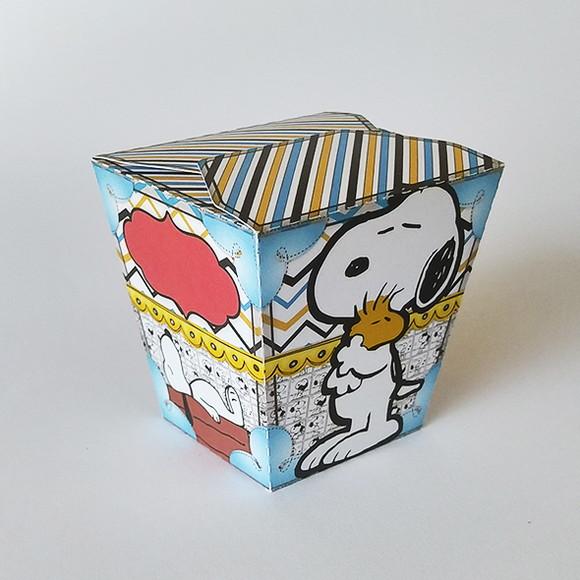 Kit Lembrancinhas Snoopy - 20 Caixinhas Sushi