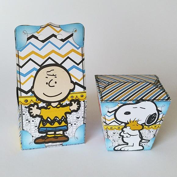 Kit Lembrancinhas Snoopy - 30 Caixinhas.
